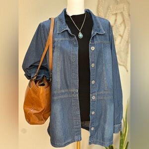 Diane Gilman Denim Shirt Overshirt